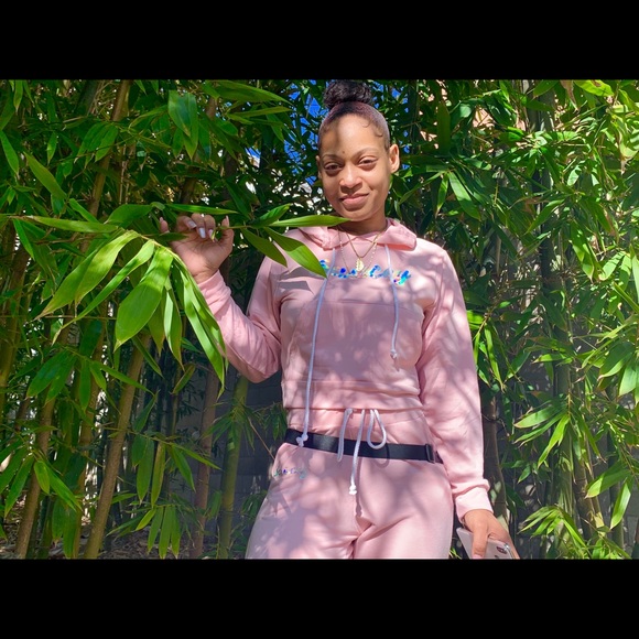 Saūcey half top hoodies set - Picture 4 of 4